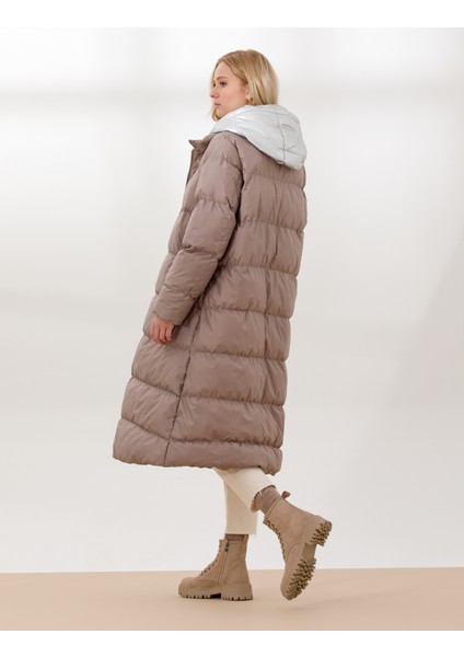 Kadın Camel Standart Fit Mont 50253672-VR015 indirimleri