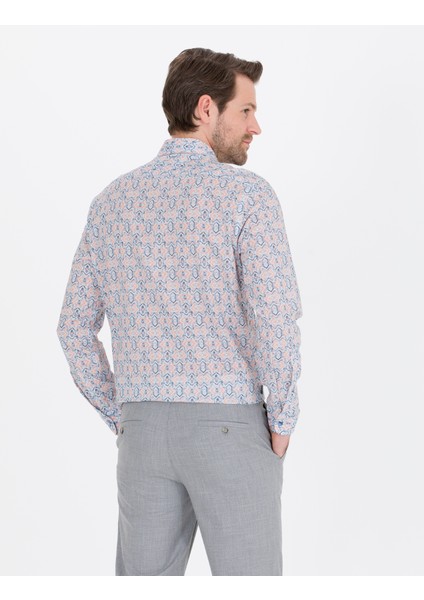 Erkek Pembe Regular Fit Uzun Kollu Gömlek 50265040-VR053 indirimleri