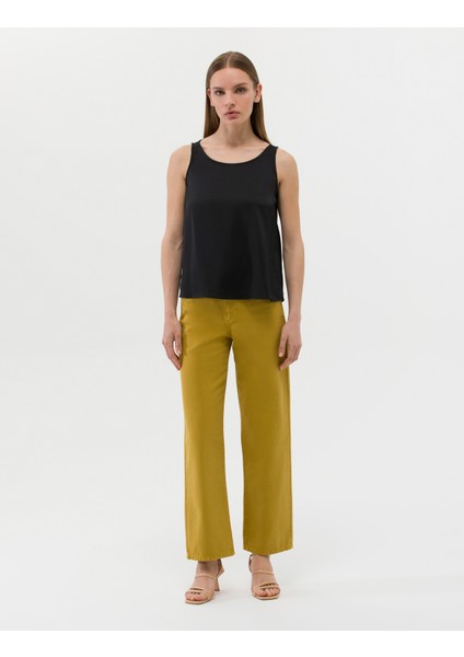 Kadın Yeşil High Waist Flare Fit Jean Pantolon 50273094-VR235 modelleri