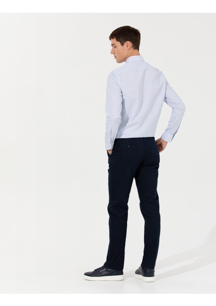 Erkek Lacivert Regular Fit Kanvas Pantolon 50259782-VR033 fırsatları