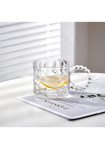 6 Adet Borosilikat Çay Bardağı, Isıya Dayanıklı Sunum Bardağı 250 ml Bonbon