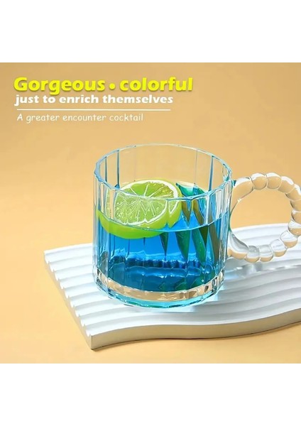 6 Adet Borosilikat Çay Bardağı, Isıya Dayanıklı Sunum Bardağı 250 ml Bonbon