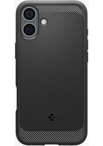iPhone 16 Plus Kılıf Rugged Armor MagFit MagSafe özellikli Matte Black - ACS08087