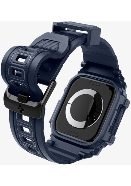 Apple Watch 42mm Seri 10 Kılıf & Kordon Kayış Rugged Armor Pro Navy Blue - ACS08592 fırsatları