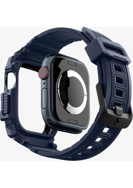 Apple Watch 42mm Seri 10 Kılıf & Kordon Kayış Rugged Armor Pro Navy Blue - ACS08592 indirimleri