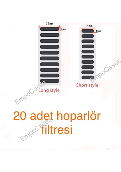 Empo Cases 20 Adet Cep Telefonu ve Tablet Hoparlörü Için Toz Önleyici Sticker, Hoparlör Koruyucu, Toz ve Kir Önleyici Filtre