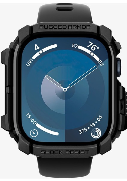 Apple Watch 42mm Seri 10 Kılıf Rugged Armor Matte Black - ACS08585