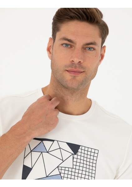 Erkek Ekru Regular Fit Sweatshirt 50273401-VR019 modelleri