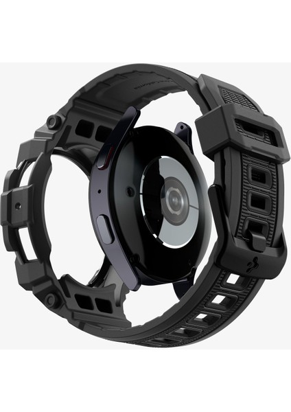 Samsung Galaxy Watch 7 (44MM) Kılıf & Kordon Kayış Rugged Armor Pro Matte Black - ACS08338