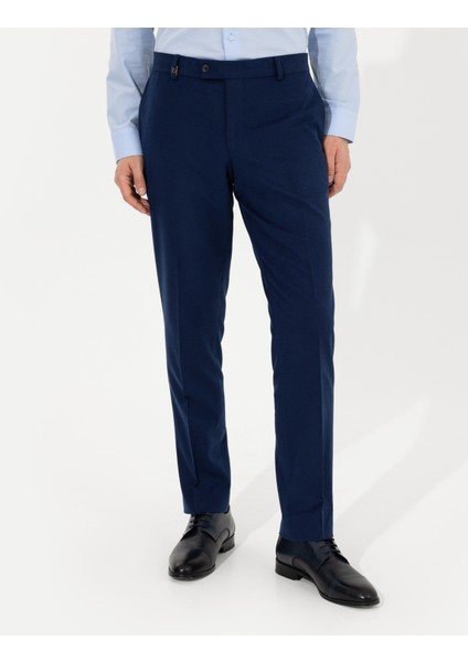 Erkek Açık Lacivert Slim Fit Kumaş Pantolon 50260475-VR059 fiyatları