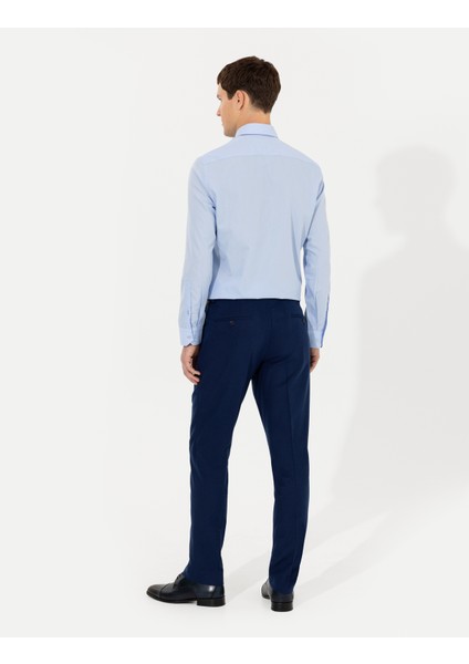 Erkek Açık Lacivert Slim Fit Kumaş Pantolon 50260475-VR059 fırsatları