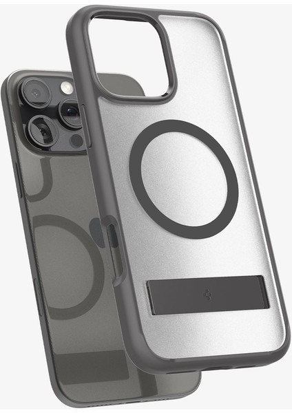 iPhone 16 Pro Max Kılıf Ultra Hybrid S MagFit MagSafe özellikli Frost Gray - ACS08378