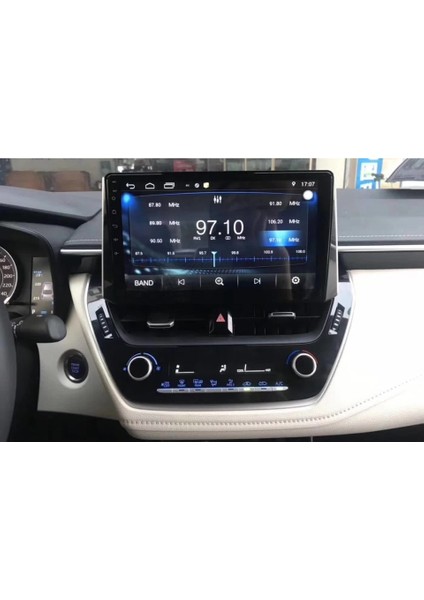 Toyota Corolla 2019-2024 Android Kablosuz Carplay Navigasyon Multimedya 10 Inch Ekran 4G Ram + 32GB Hafıza Çerçeveli ve arka görüş kameralı