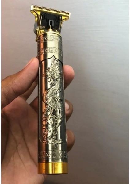 Dinamik Yaşam-Orijinal Vintage T9 USB Şarj Edilebilir Sakal Kesme Makinesi ile Profesyonel Akülü Saç Kesme Seti | (Yurt Dışından)