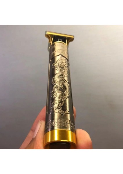 Dinamik Yaşam-Orijinal Vintage T9 USB Şarj Edilebilir Sakal Kesme Makinesi ile Profesyonel Akülü Saç Kesme Seti | (Yurt Dışından)
