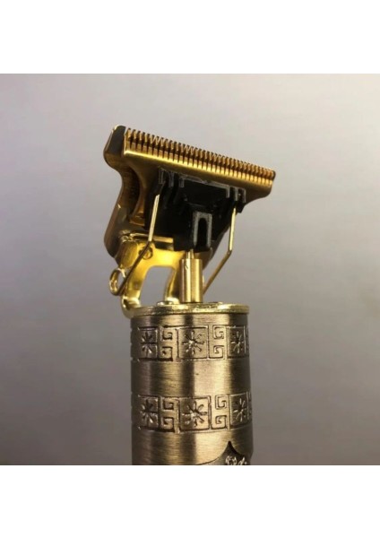 Dinamik Yaşam-Orijinal Vintage T9 USB Şarj Edilebilir Sakal Kesme Makinesi ile Profesyonel Akülü Saç Kesme Seti | (Yurt Dışından)