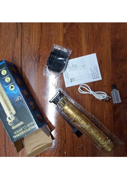 Profesyonel T9 Saç Kesme Makinesi Saç Kesme Makinesi Profesyonel Kesici Giyotin Erkekler Için Akülü Sakal Düzeltici USB Berber Ejderha (Yurt Dışından)