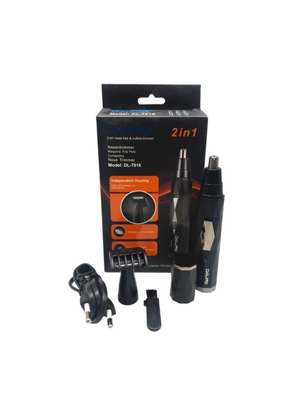 Orijinal 2'si 1 Arada Burun Kılı Anahat Düzeltici Daling DL-7016 Profesyonel Burun ve Kulak Kılı Kesme (Yurt Dışından)