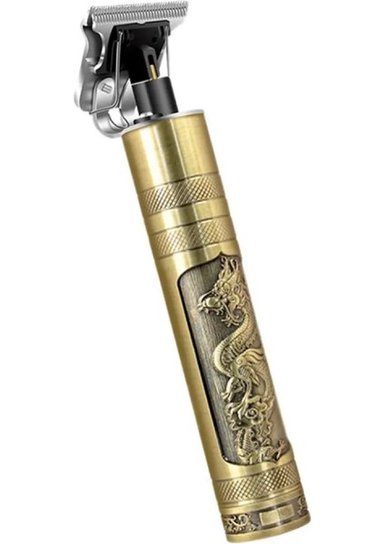 Erkekler Için Profesyonel Vıntage T9 Ejderha Tarzı Düzeltme Makinesi, USB Şarj Edilebilir (Yurt Dışından)