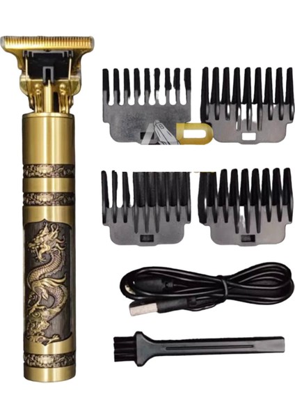 Erkekler Için Profesyonel Vıntage T9 Ejderha Tarzı Düzeltme Makinesi, USB Şarj Edilebilir (Yurt Dışından) fırsatları