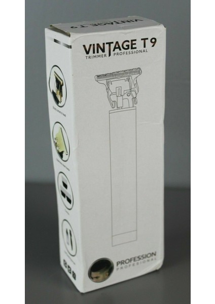 Premium Stil Vintage T9 Profesyonel Saç Kesme Makinesi, USB Şarj Cihazı, Yakın Kesim T-Bıçağı ve Sakal Kesme Makinesi ile (Yurt Dışından) modelleri