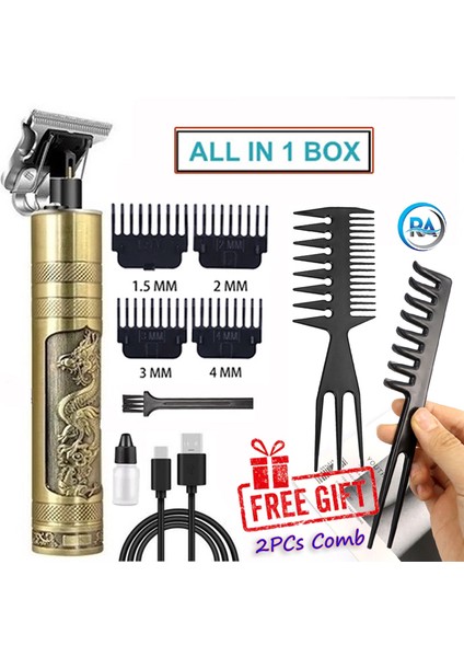 Orijinal Vintage T9 Elektrikli Akülü Saç Kesme Makinesi Profesyonel Saç Berber Giyotin Erkekler Için Kesme Makinesi Tıraş Makinesi Sakal Çakmak (Yurt Dışından) fiyatları