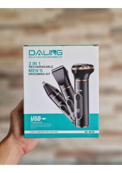 Dalıng 3'ü 1 Arada Profesyonel Erkek Bakım Seti Tıraş, Burun ve Saç (Yurt Dışından) modelleri