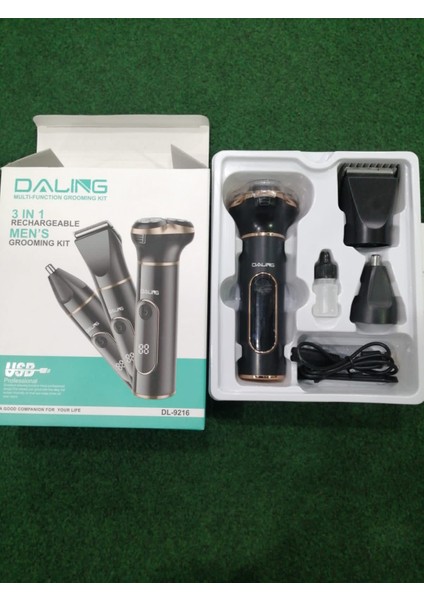 Dalıng 3'ü 1 Arada Profesyonel Erkek Bakım Seti Tıraş, Burun ve Saç (Yurt Dışından) fırsatları