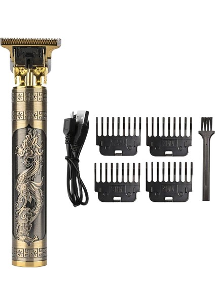 Orijinal Vintage T9 Metal Şarj Edilebilir Elektrikli Saç Kesme Makinesi Kesme Makinesi Profesyonel Saç Berber Giyotin Erkekler Için T9 Clipper Tıraş Makinesi Akülü (Yurt Dışından)