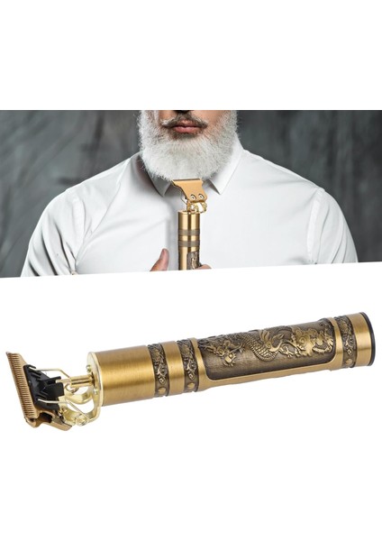 Vintage T9 Dragon Style Metal Gövdeli Saç Kesme Makinesi ve Saç Kesme Makinesi Profesyonel - Şarj Edilebilir Sakal (Yurt Dışından) fırsatları
