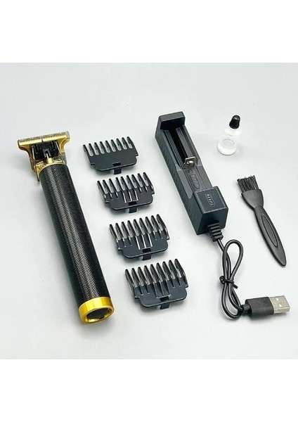 Orijinal Vintage T9 Sıyah Şarj Edilebilir Elektrikli Saç Kesme Makinesi Kesme Makinesi Profesyonel Saç Berber Giyotin Erkekler Için T9 Clipper Tıraş Makinesi Akülü (Yurt Dışından)