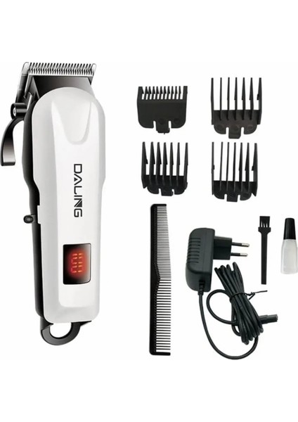 Dalıng Professıonal Akülü Şarj Edilebilir LED Ekran Elektrikli Saç Kesme Makinesi DL-809A Elektrikli Tıraş Makinesi Metal Düzeltici Erkekler Için (Yurt Dışından)
