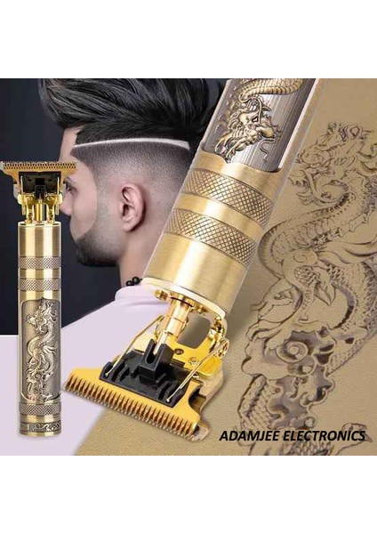 Vintage Dragon T9: Paslanmaz Çelik Bıçaklı ve USB Şarj Edilebilir Pilli Hassas Kablosuz Saç Kesme Makinesi - 4 Taraklı Profesyonel Erkek Saç Kesimi Seti (Yurt Dışından) modelleri