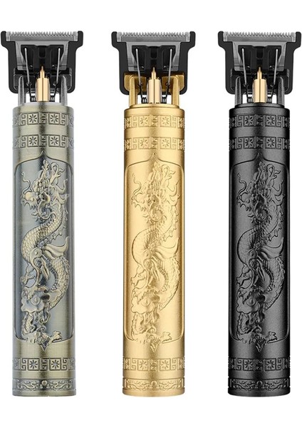 Vintage T9 Elektrikli Saç Kesme Makinesi Saç Kesme Makinesi Profesyonel Erkek Tıraş Makinesi Şarj Edilebilir (Yurt Dışından)