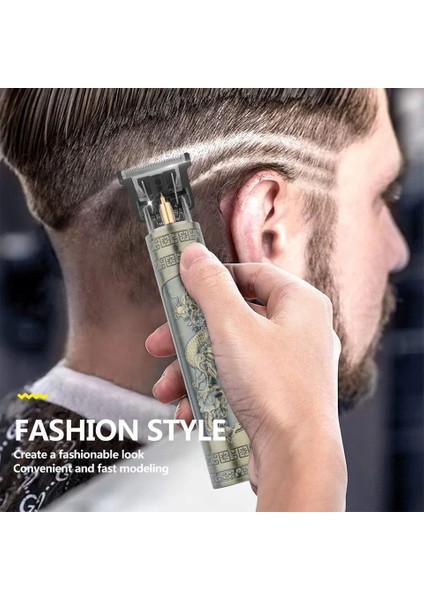 Vintage T9 Elektrikli Saç Kesme Makinesi Saç Kesme Makinesi Profesyonel Erkek Tıraş Makinesi Şarj Edilebilir (Yurt Dışından) fiyatları