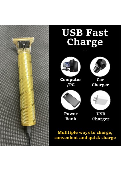 T9 USB Erkek Elektrikli Saç Kesme Makinesi Kuaför Şarj Edilebilir Saç Kesme Makinesi Tıraş Makinesi Profesyonel Berber Sakal Kesme Makinesi (Yurt Dışından)