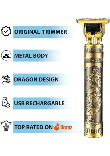 Erkekler Için Profesyonel Vintage T9 Düzeltici | Saç Kesme |tıraş Makinesi (Yurt Dışından) fırsatları