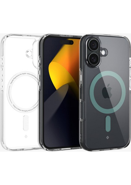 Caseology iPhone 16 Kılıf Capella Mag MagSafe özellikli Clear Desert Green - ACS08309