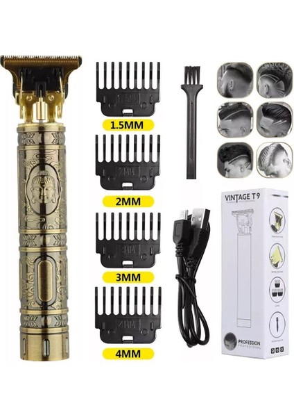 Erkekler Için Vintage T9 Düzeltici ve Saç Düzeltici ve Kesme Makinesi Kesme Makinesi (Yurt Dışından)