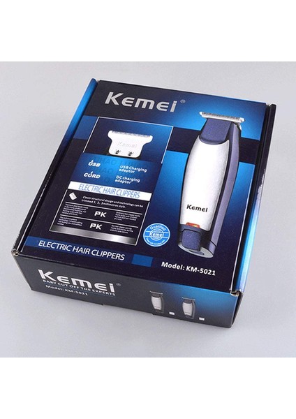 KM-5021 Akülü Saç Kesme Giyotin Jilet Erkekler Için Elektrikli USB Şarj Edilebilir Tıraş Makinesi Saç Düzeltici Kesme Makinesi Saç Kesimi Kiti (Yurt Dışından) fiyatları