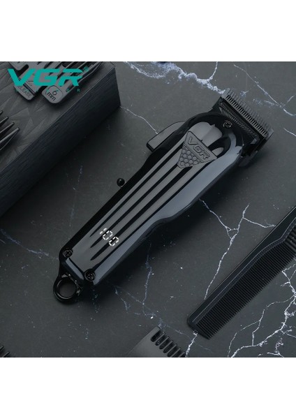 Vgr V-282 Ayarlanabilir Saç Kesme Makinesi, Erkekler Için Düzeltici, Profesyonel Şarj Edilebilir Berber Elektrikli Saç Kesme Makinesi (Yurt Dışından)