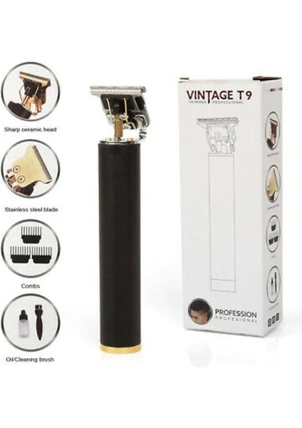 Vintage T9 Saç Düzeltici Erkekler Için Profesyonel Saç Kesme Makinesi Akülü Sakal Düzeltici Ev Seyahat Için Akülü Saç Kesme Makinesi (Yurt Dışından) fiyatları