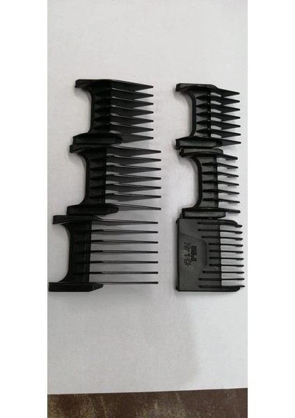 Yedek Saç Kesme Tarak Paketı 6 Adet 3MM/4MM/8MM/12MM/16MM/20MM Boyutu Moser/dınglıng RF-609/RF-609C/RF-699 (Yurt Dışından)