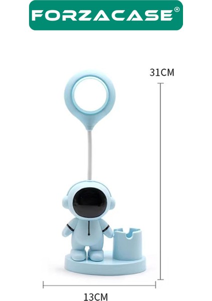 Çocuk Odası Için LED Astronot Masa Lambası ve Kalemlik Gece Masa Lambaları - FC860