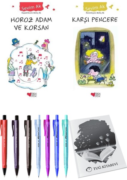 Karşı Pencere ve Horoz Adam ve Korsan 2'li Set + Hediyeli