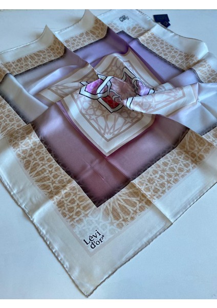 Tivil Ipek Eşarp 40046 Krem Karışık Desen