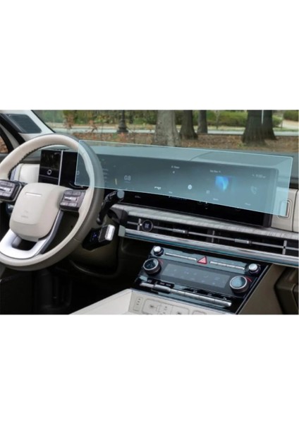 Hyundai Yeni Santa Fe Hibrit 2024 Gösterge Panel ve Bilgi Ekranı Uyumlu Nano Ekran Koruyucu