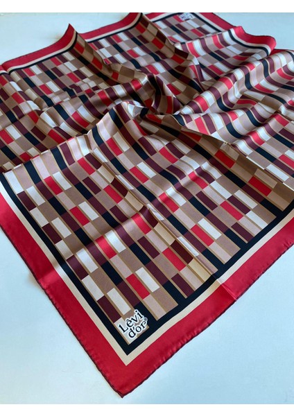 Tivil Ipek Eşarp 39237 Kırmızı Karışık Desen