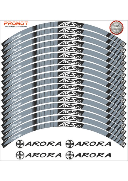 Arora Ars 200 Jant Şeridi 3