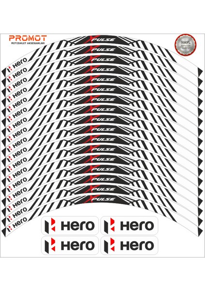 Hero x Pulse Uyumlu Jant Şeridi 3